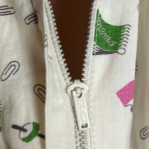 Vintage 1950s‎ Novelty Print Ric Rac Teacher Secretary Dress // Size Small - Picture 7 of 9